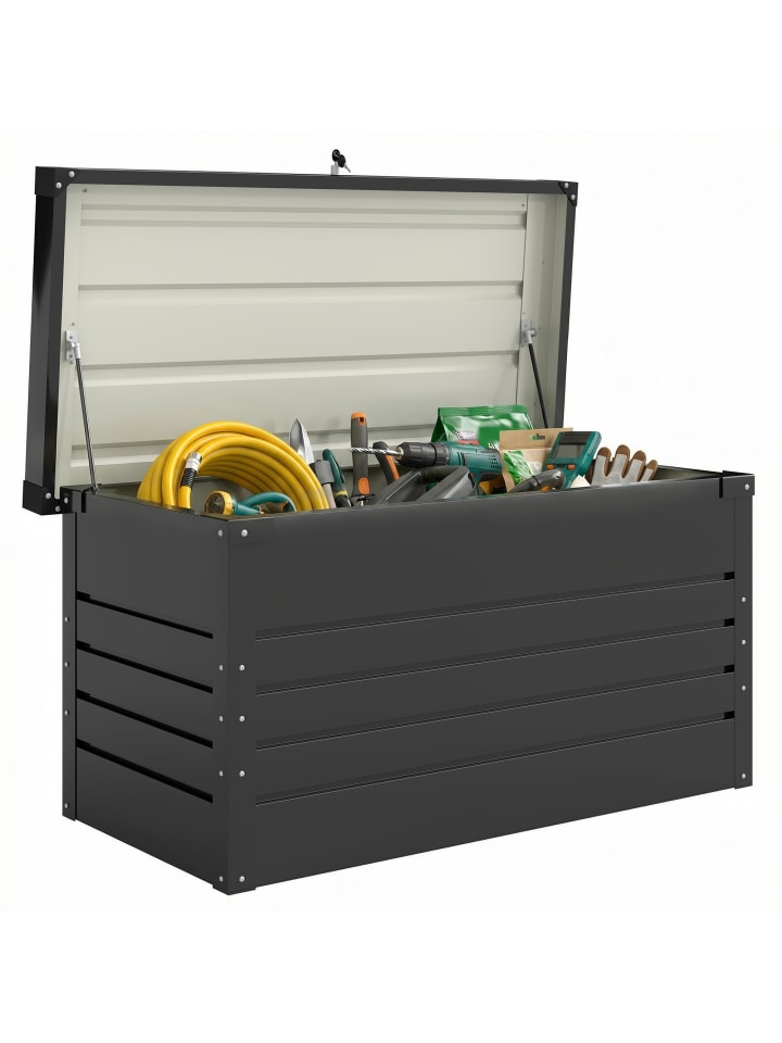Gartenbox,120cm x 61cm x 62cm,Grau
