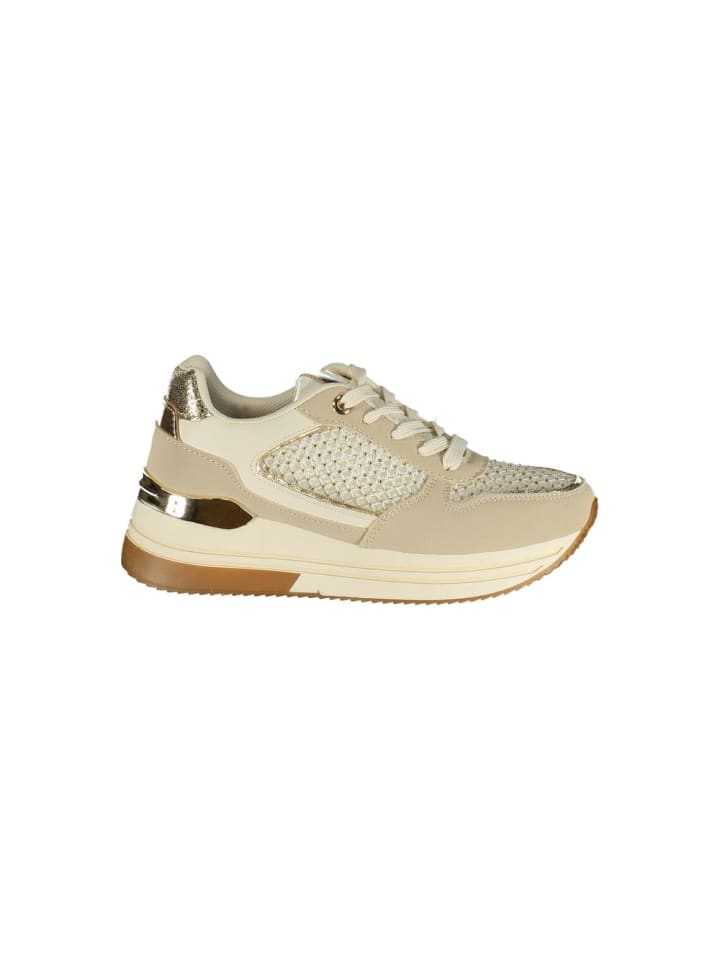 Beige Polyurethan Damen Sneaker