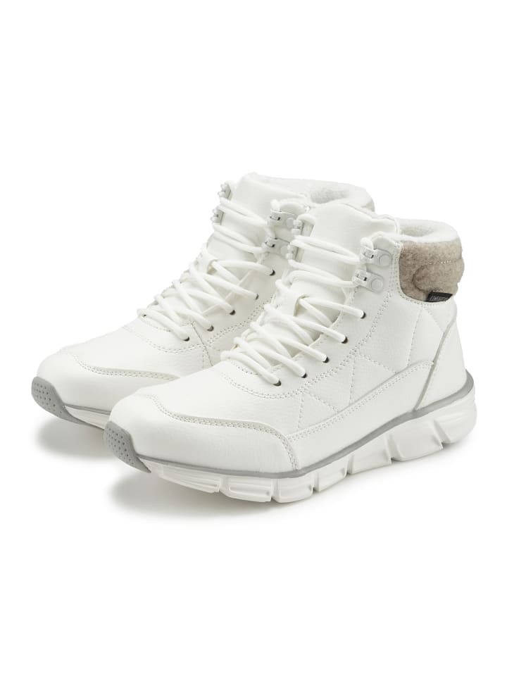 Stiefelette in weiß