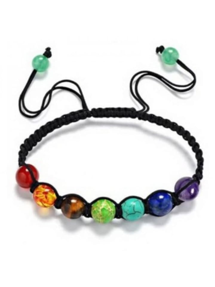 Nonbook - Armband Baumwolle, Chakra Edelsteine,