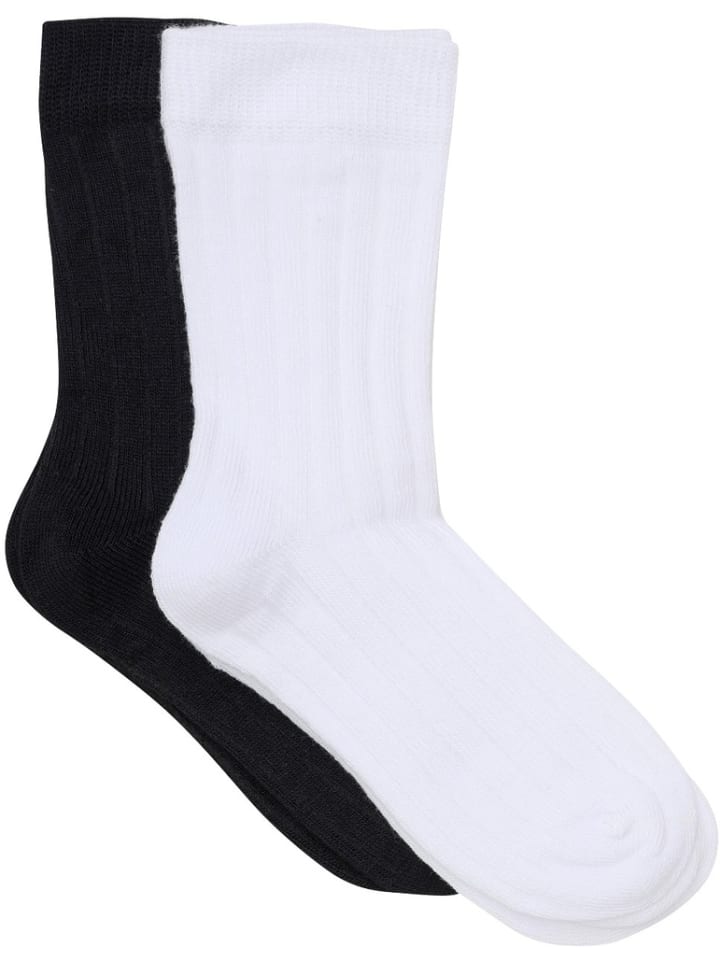 Kinder Socken "Ankle Sock Rib (2-Pack)" in Schwarz