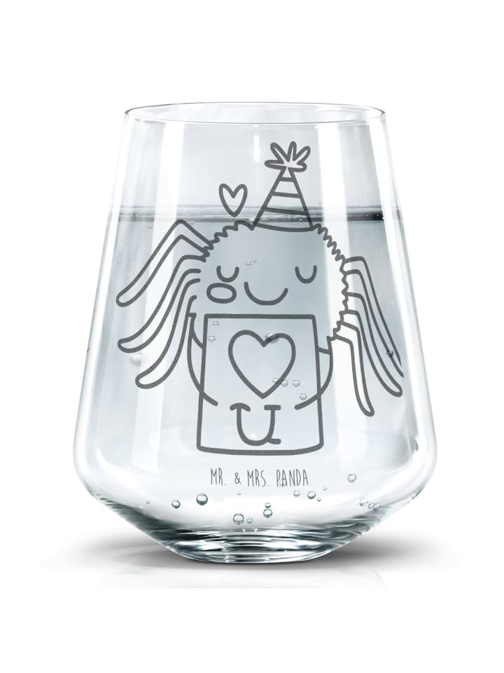 Tumbler Spinne Agathe Brief ohne Spruch in Transparent