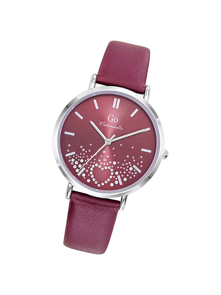 Analog-Armbanduhr Girl Only Mademoiselle rot mittel (ca. 36mm)