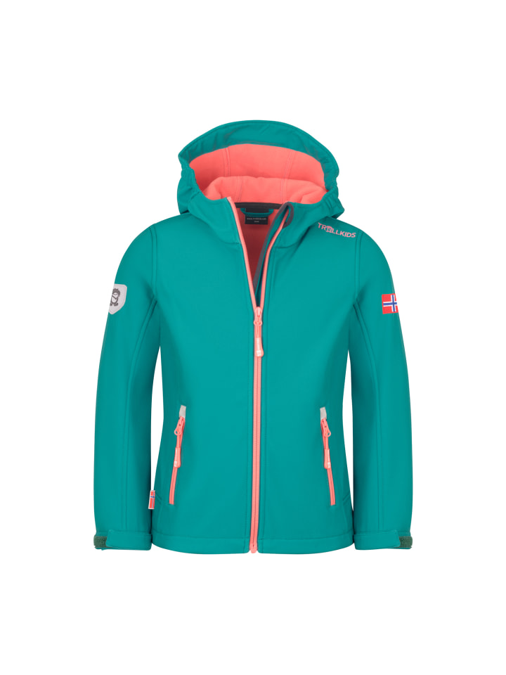 Softshelljacke Trollfjord in ocean green