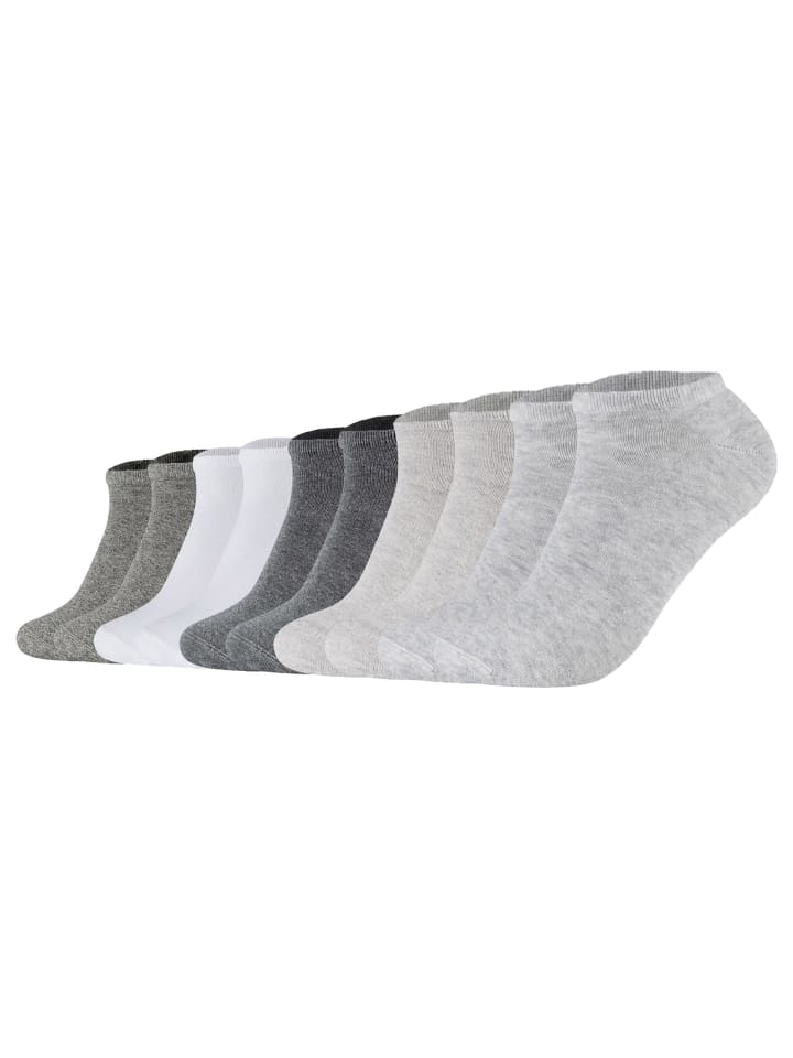 Socken 10er Pack in Grau/Weiß (Mix)