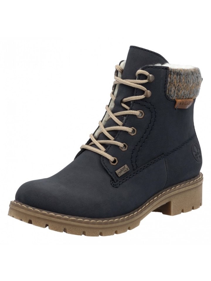 Schnürstiefel in Blau