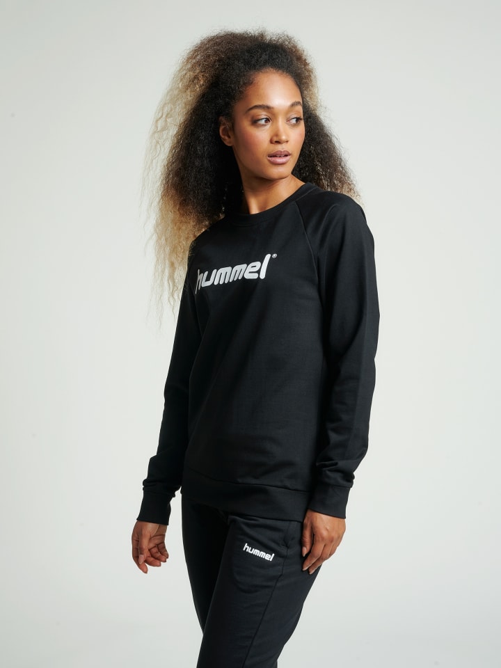 Sweatshirt Raglanärmel Hmlgo Damen in BLACK
