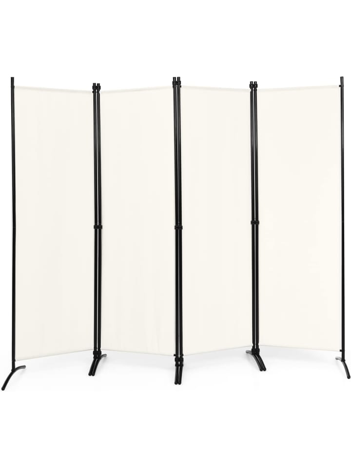4 tlg. Raumteiler 173cm in Beige