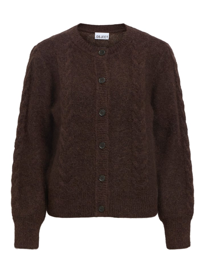 Strickjacke in Seal Brown1