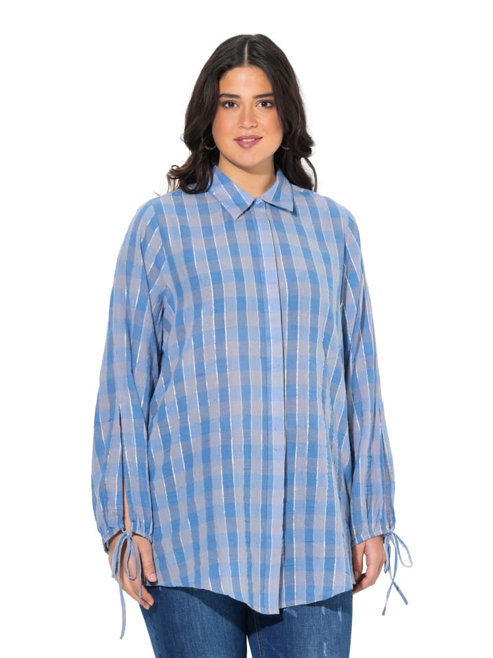 Bluse in atlantikblau