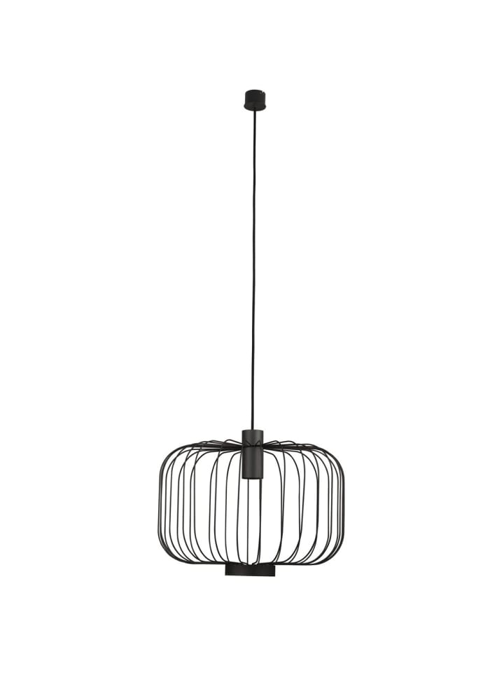 Gitter-Hängeleuchte Rooms L direkt & indirekte Ø 48cm in Schwarz