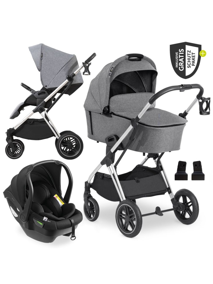 3in1 Kinderwagen-Set Vision X Trio Set in grau