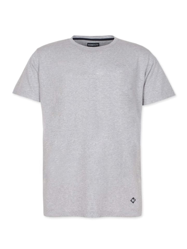 T-Shirt " Basic " in grey-mel