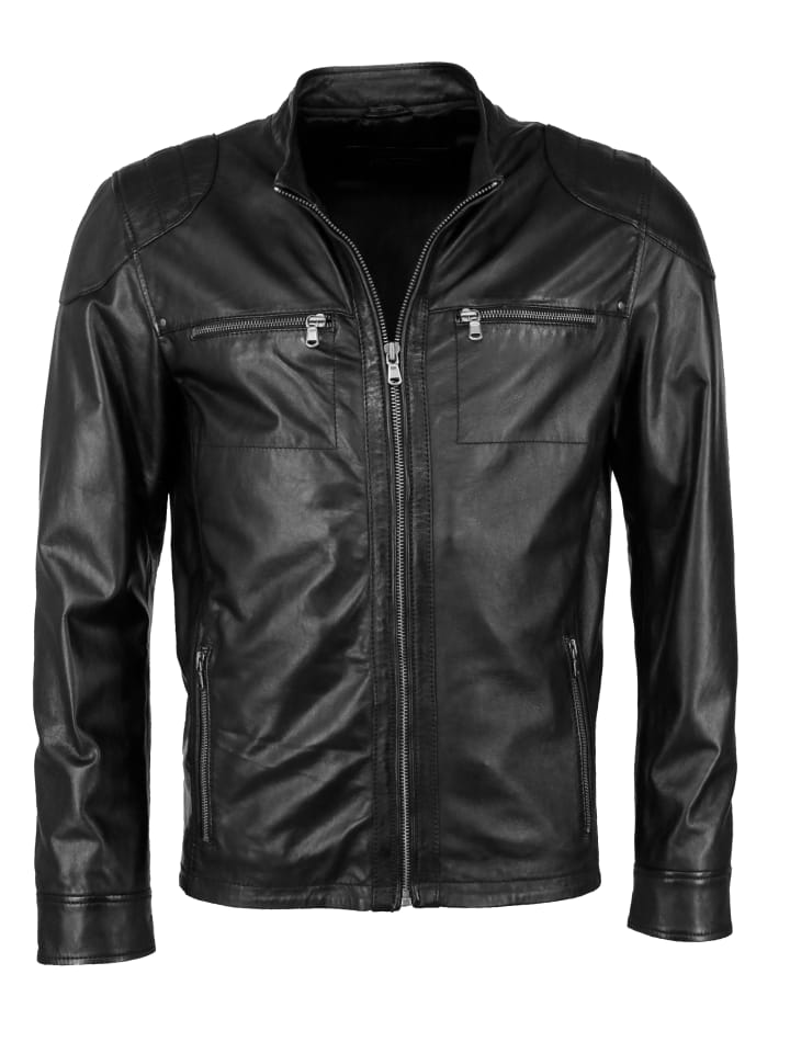 Lederjacke 31020219Ecom in schwarz