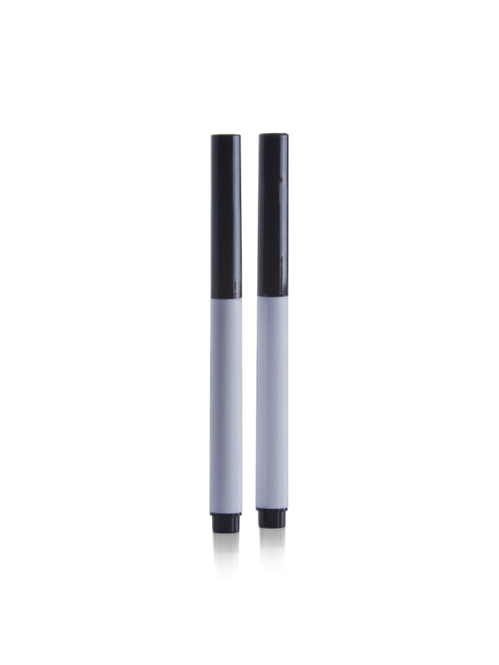 Magnetische Tafelschreiber, 2 Stück in Schwarz