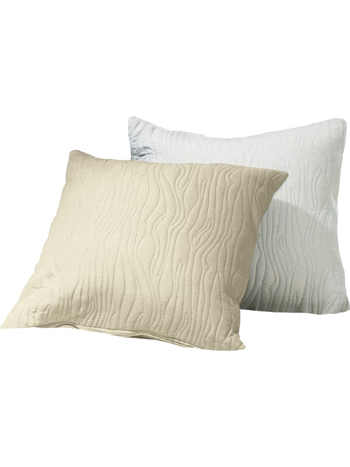 Kissenhülle 2er-Pack in beige/creme