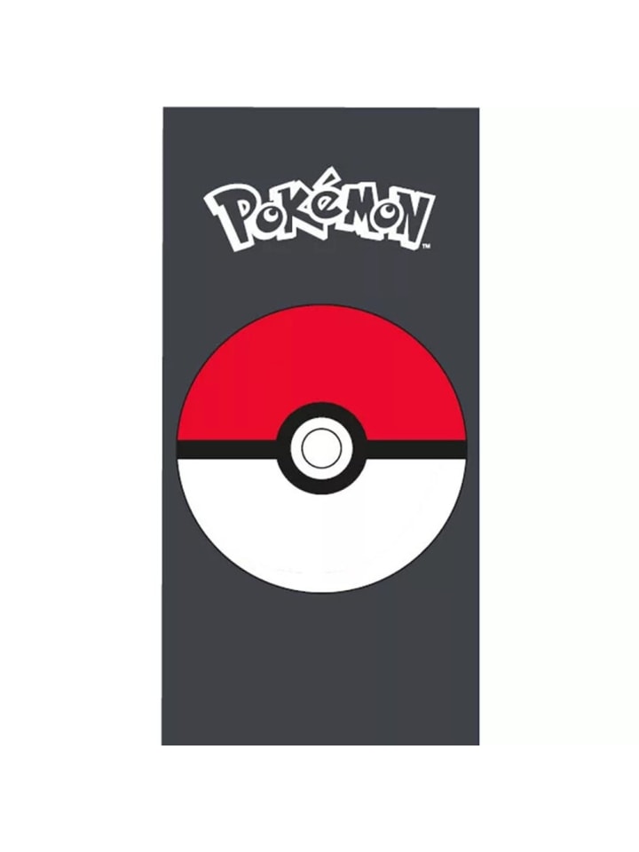Pokeball Badetuch, Strandtuch 70x140cm 100% Baumwolle