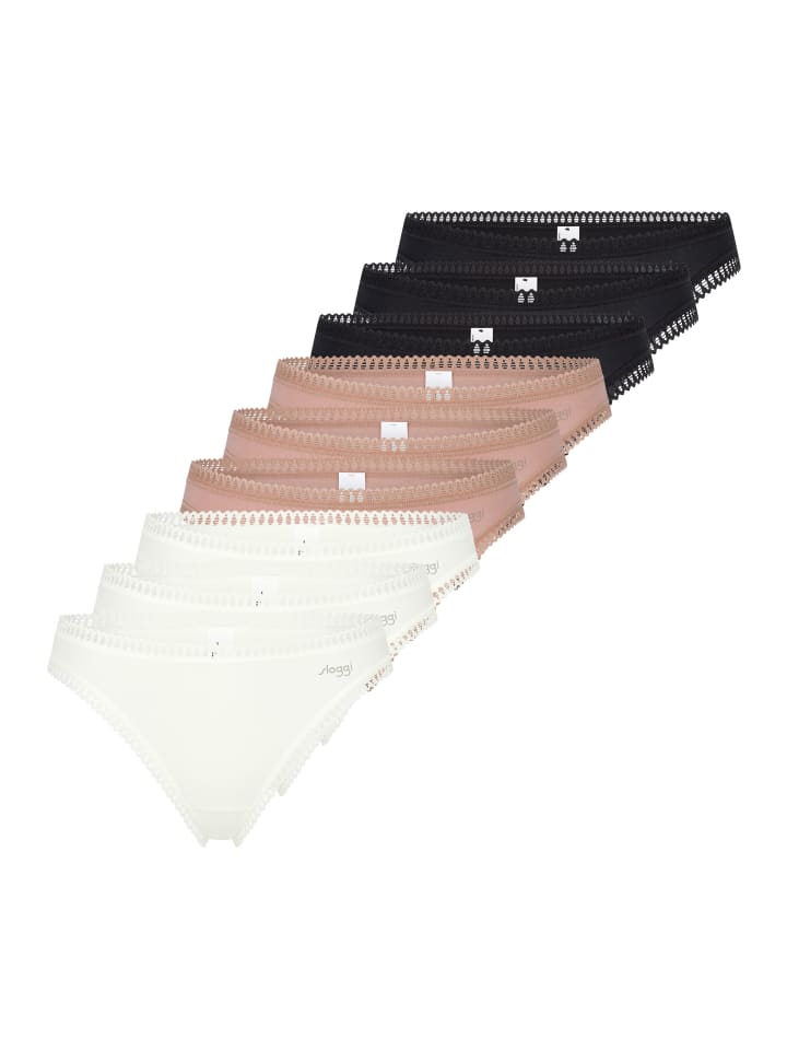 String GO Crush in Schwarz / creme / braun