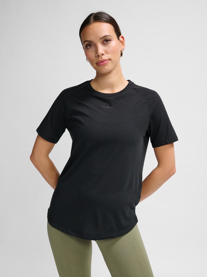 T-Shirt Raglanärmel Hmlmt Vera Multisport Damen in BLACK