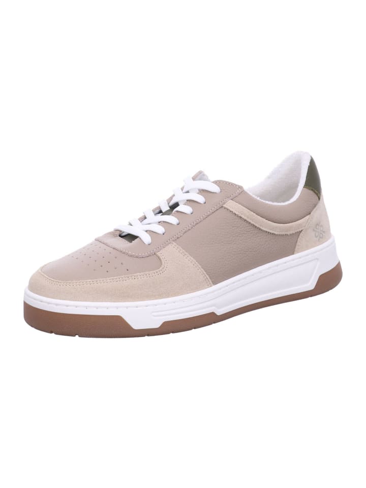 Schnürschuhe in beige/green - beigegreen