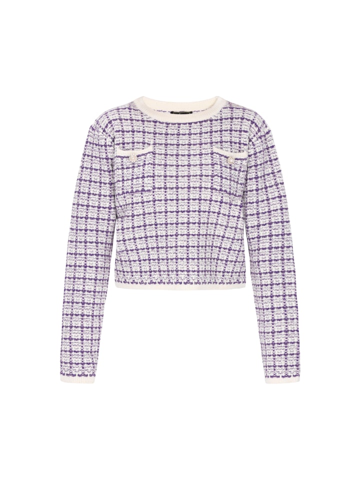 Women Sweater in offwhite lilac