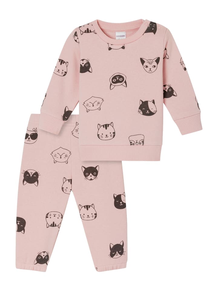 Pyjama Baby Anzug Langarm in Rosé