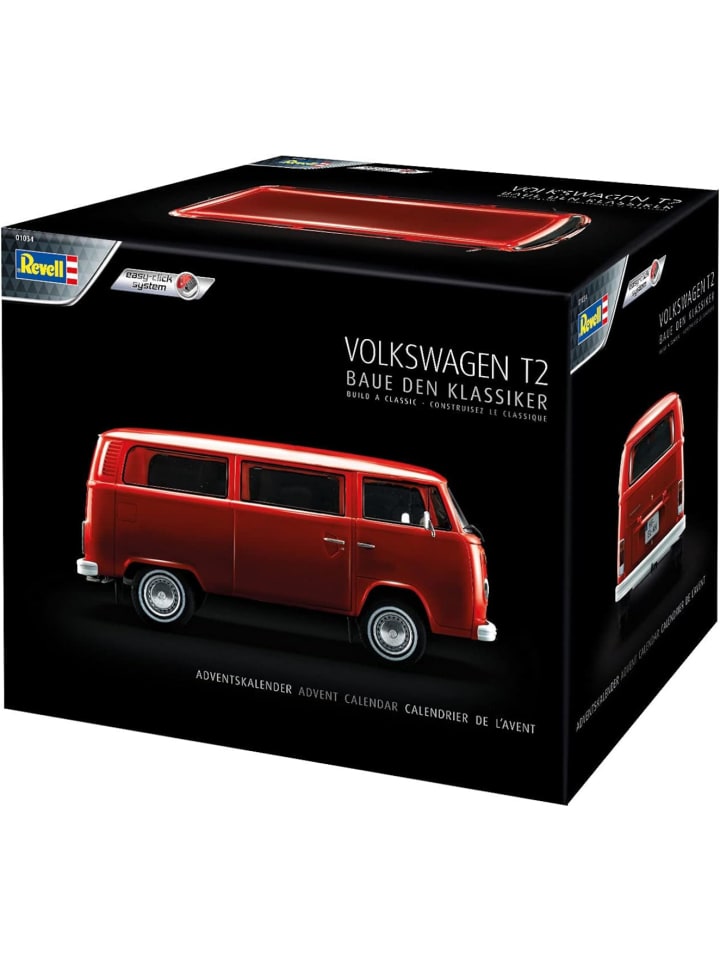 VW T2 Adventskalender Bausatz 1:24 Bus Modellbau in mehrfarbig