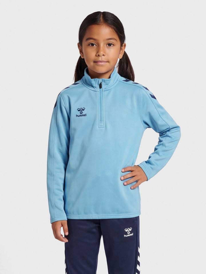 Halbreißverschluss Jacke Hmlcore Kinder in BLUE DANUBE
