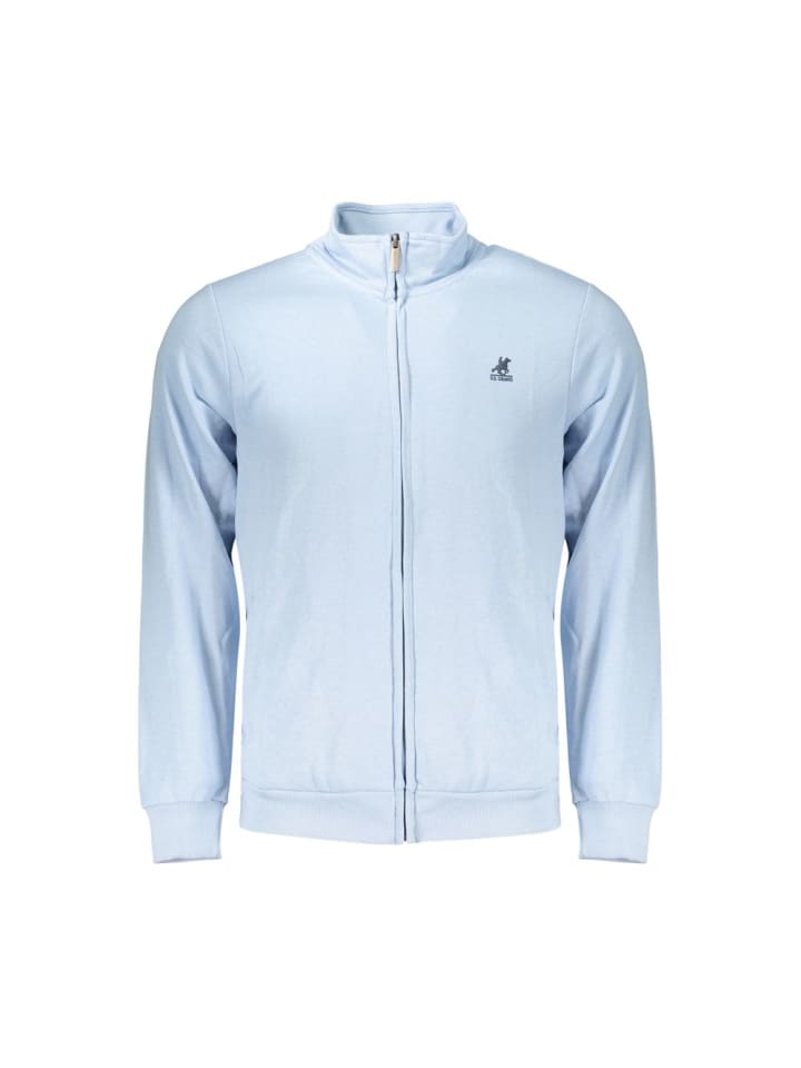 Blau Baumwolle Herren Sweatshirt