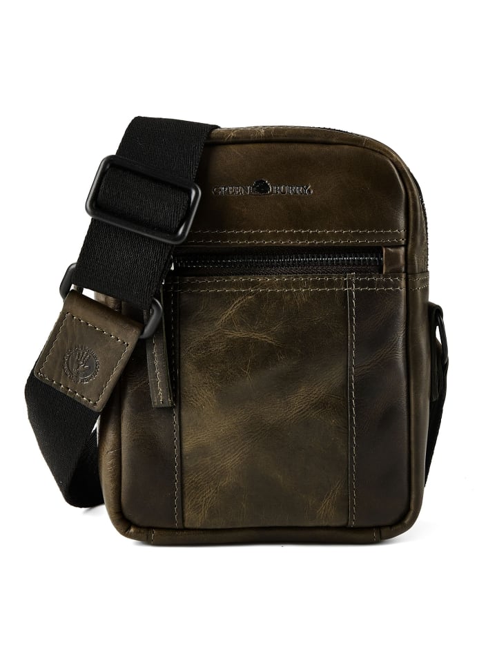 Newport Mini Bag Umhängetasche Leder 18 cm british green