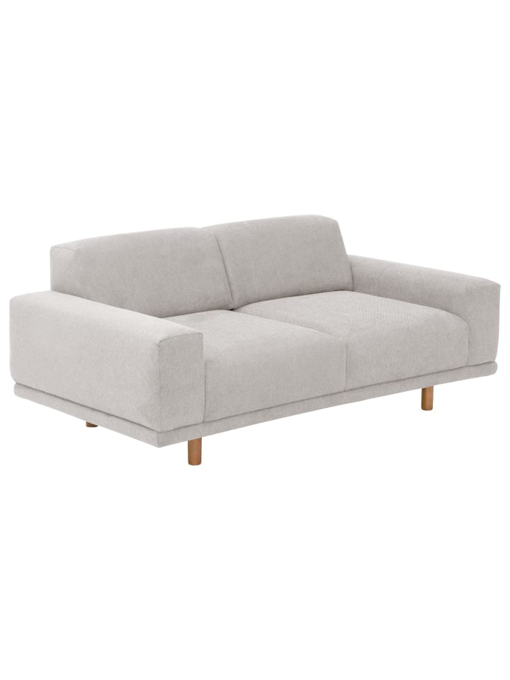 SOFA 2-Sitzer Kattryna Flachgewebe silber