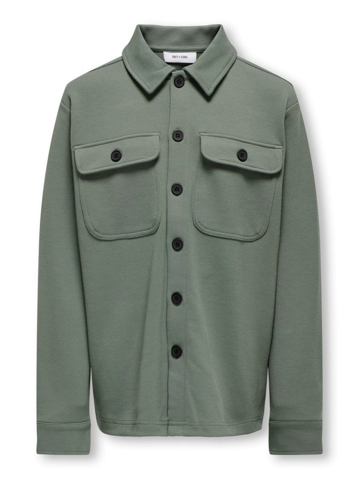 Langarm Hemd Osjnew Overshirt in castor gray