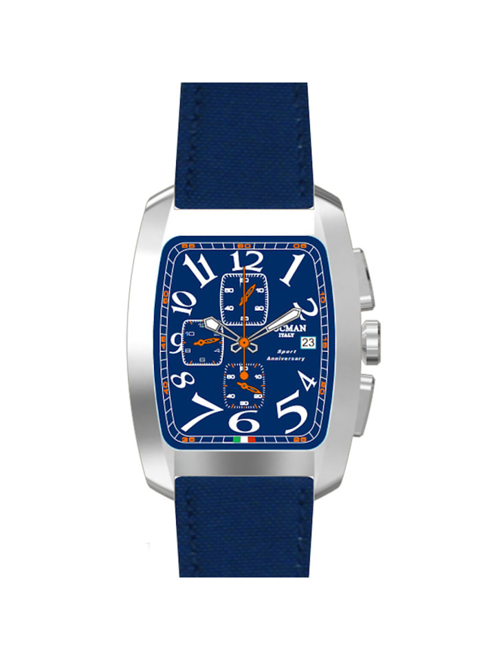 Herrenuhr "Sport Anniversary Chronograph" in Blau