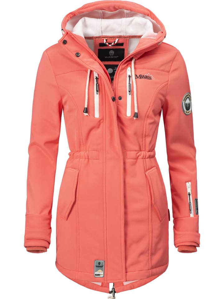 Funktionsmantel Zimtzicke in Coral