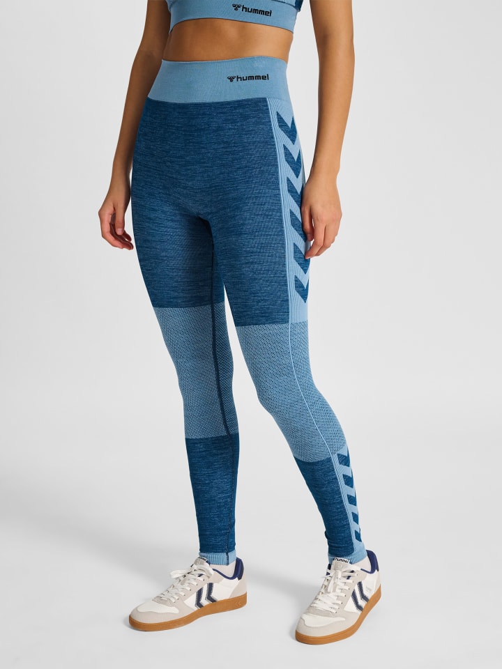 Leggings Hmlclea Multisport Damen in NAVY PEONY/FADED DENIM