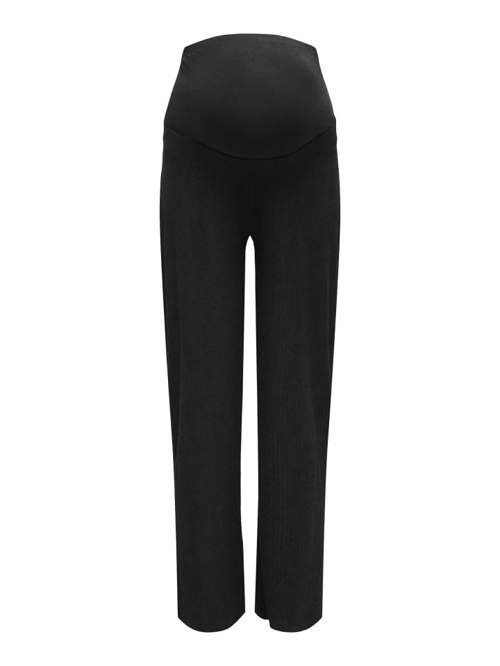 Hose mit weitem Beinschnitt in Black