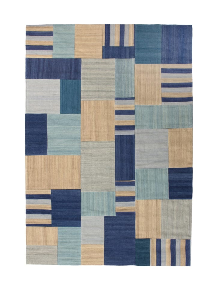 Wohnzimmer Teppich – Kurzflorteppich Radical 310 in blau - multi - rechteckig