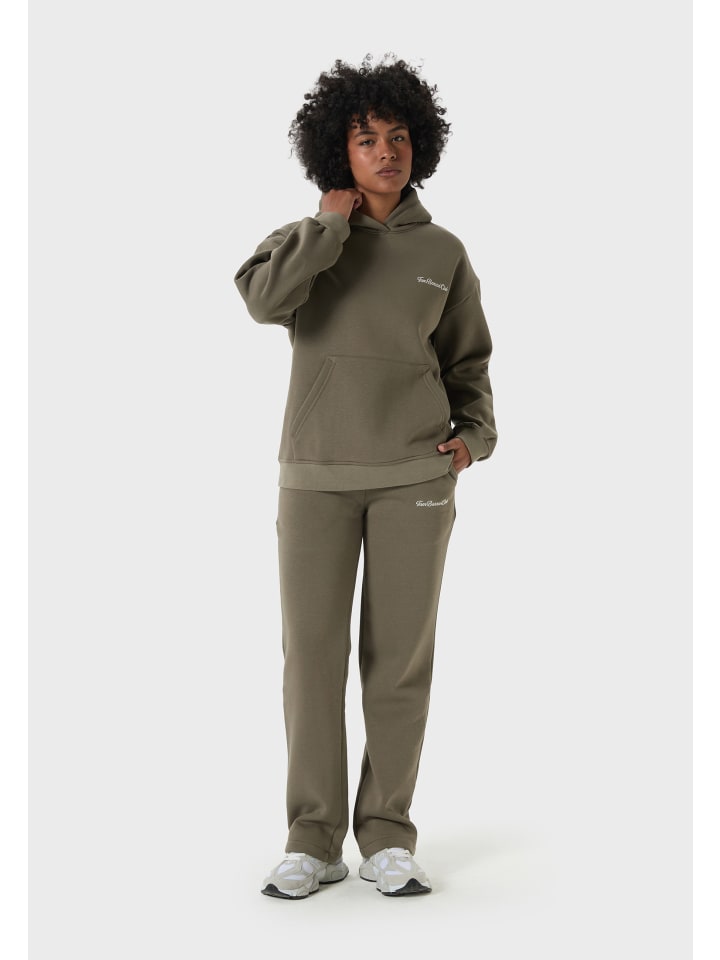 Freizeitanzug Fashion Tracksuit Cangoroo Pocket in khaki