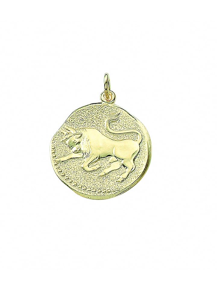 Damen & Herren 333 Gold Sternzeichen Anhänger Stier Ø 18,2 mm in gold