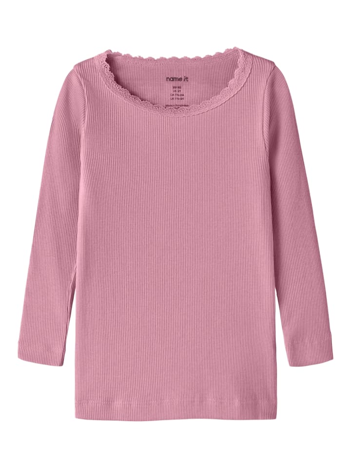 Langarmshirt in lilas