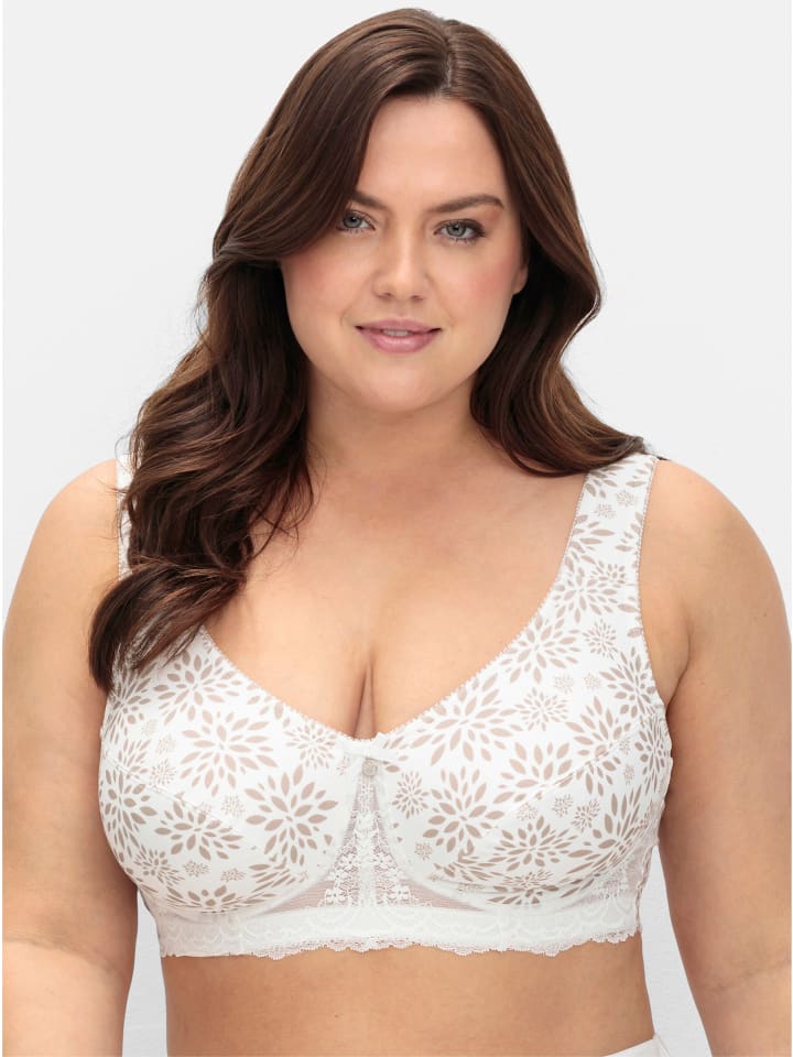 Entlastungs-BH in beige-bedruckt