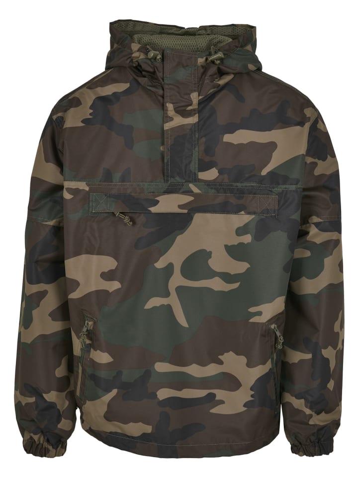 Windbreaker in woodland