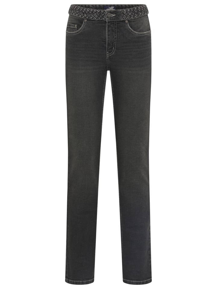 Gerade Jeans in dark grey used