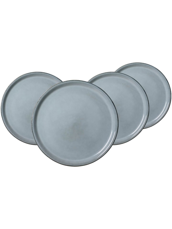 4er Set Pizzateller Salerno in Grau ø 32 cm