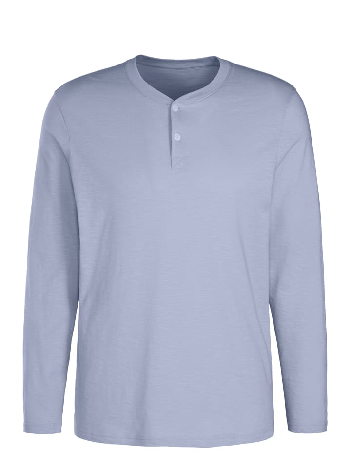 Langarmshirt in hellblau