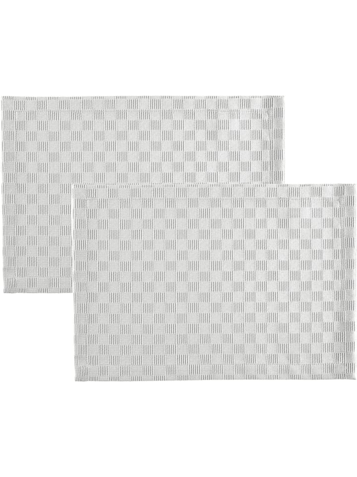Jacquard, Baumwollmischung Tischset 2er-Pack Paderborn in weiß