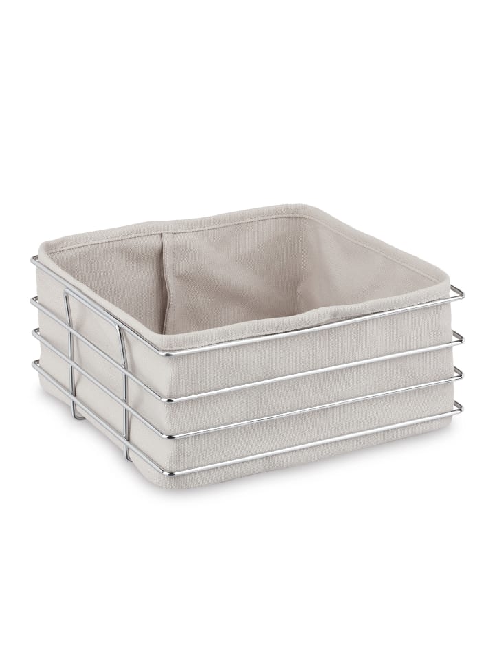 Brotkorb in Grau - (B)23 x (H)10,5 x (T)23 cm