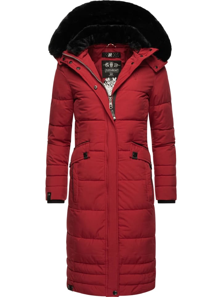 Wintermantel Fahmiyaa in Dark Red