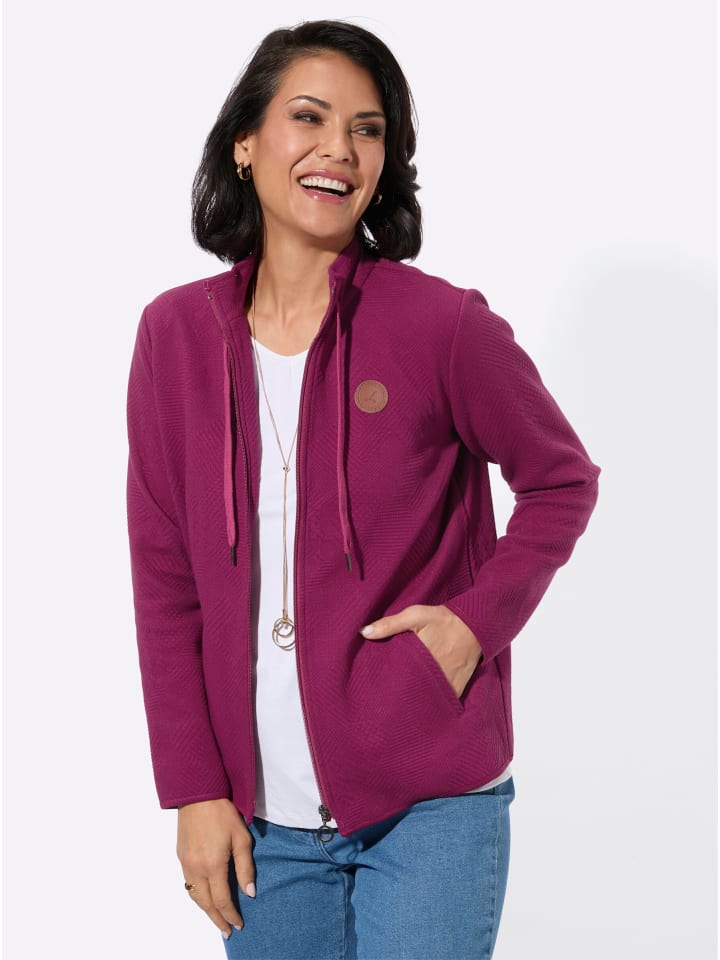 Shirtjacke in malve