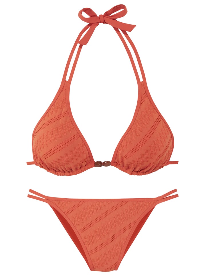 Triangel-Bikini in orange